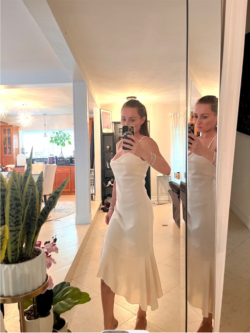 🧡aaizél🧡 cream mid calf dress$560
